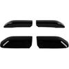 JeCar Roof Rails Rack End Cap Protection Cover Shell Roof Rails Rack Leg Cover End Cap Protection Cover Shell 4Runner Accessories for Toyota 4Runner