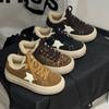 Leder Lammwolle Retro Stern Board Schuhe Damen Winter neue dicksohlige erhöhende Samt warme lässige Baumwollschuhe