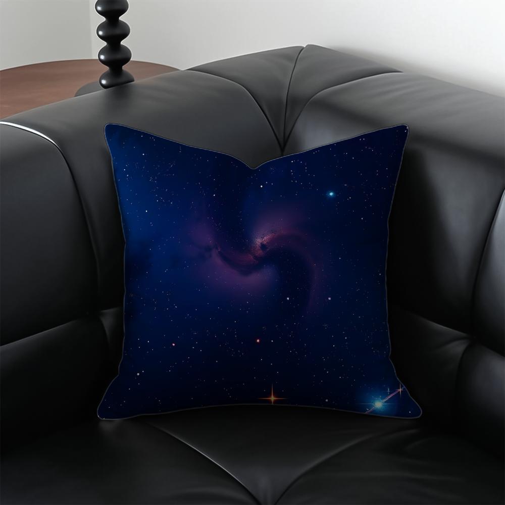 G-Galaxy Starry Sky Pillow Dreamy Decor Cushion Cushion Cover Pillow Case Anti-Dustmite Invisible Zipper Silky Plush Cushion