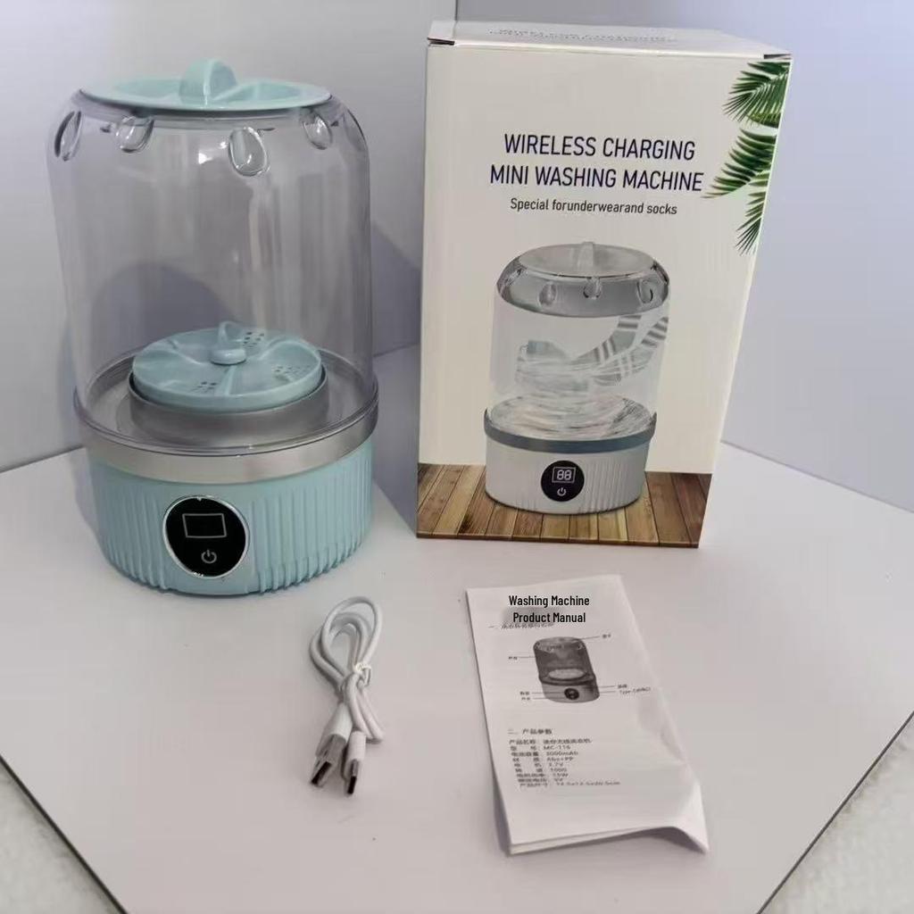 Portable Mini Wireless Washing Machine for Travel and Dorms