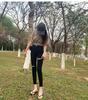 2024 Summer Black High Waist Ripped Skinny Jeans for Women