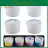 4 Stück Tasse Gießtrennung Silikon Farbe Mischbecher Mehrkammer-Design Wiederverwendbar Fluid Art Harz Handwerk Mischbecher