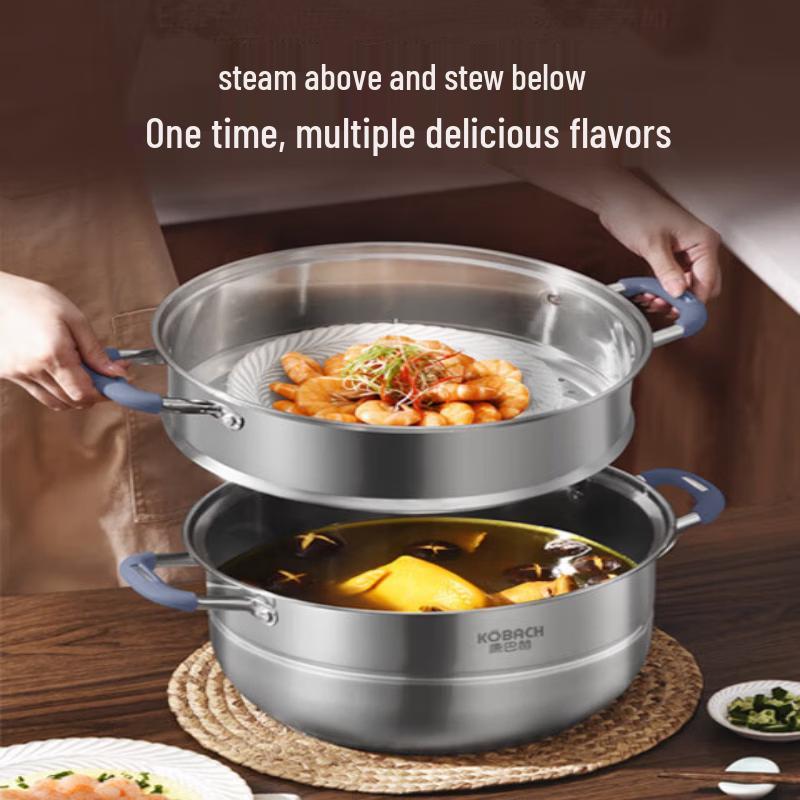 Kangbach 304 Stainless Steel 3-Layer Steamer Pot