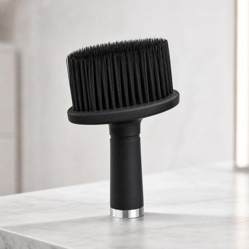 2 Stück Friseur Nackenbürste Weiche Borsten Staubreinigungsbürste Ergonomischer Griff Haarentfernerbürste Für Friseursalon Heimhaarschnitt