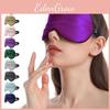 Adult Solid Color Double Sided Silk Eye Mask Sleeping Nighttime Rest Supplies