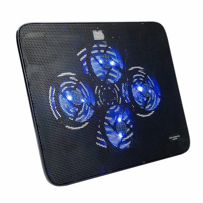 Sanwa Direct Quiet Laptop Cooler, 15.6-inch Compatible, 4 Fans, USB Powered, with Stand, 400-CLN026