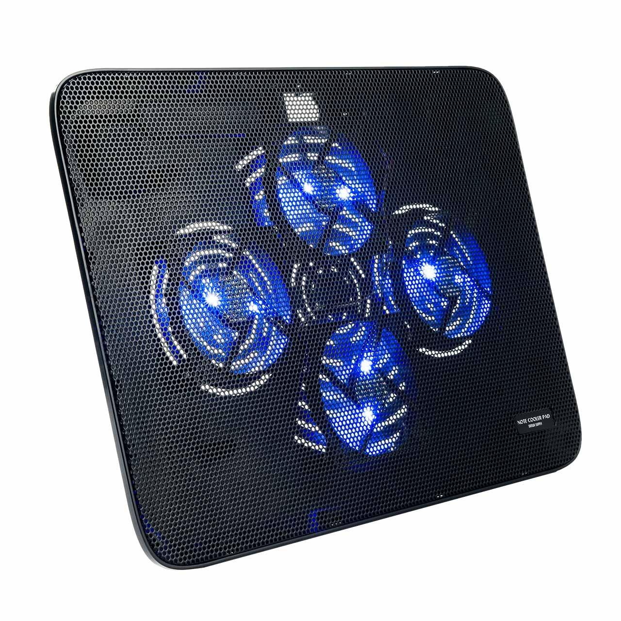 

Sanwa Direct Quiet Laptop Cooler, 15.6-inch Compatible, 4 Fans, USB Powered, with Stand, 400-CLN026