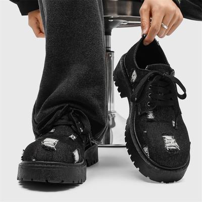 Scarpe da uomo denim stivaletto testa grande retrò alta qualità basse con suola spessa scarpe da uomo tempo libero outdoor sneaker da uomo zapatillas hombre
