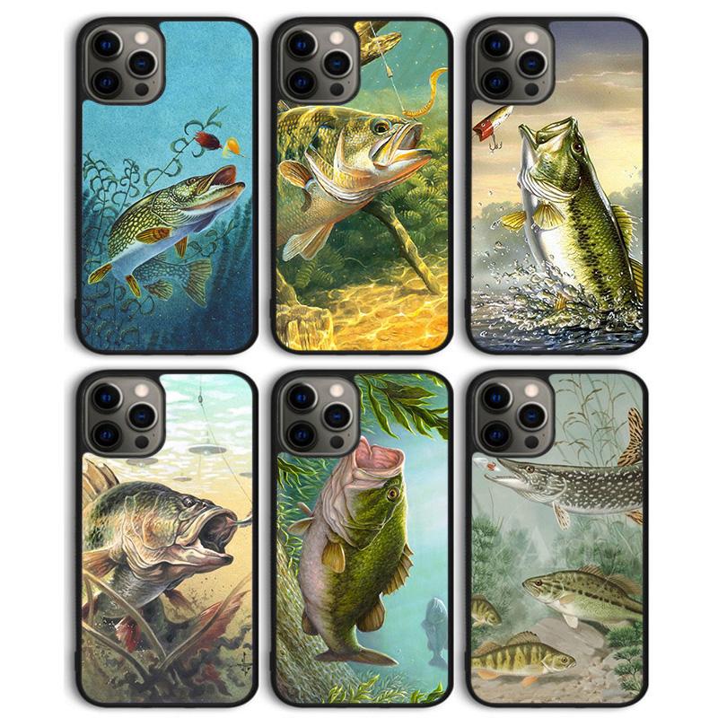 Pike Fish Fishing Bait Phone Case Back Cover for iPhone 17 Air 16 15 14 13 11 12 Pro Max PlusS Shell Coque
