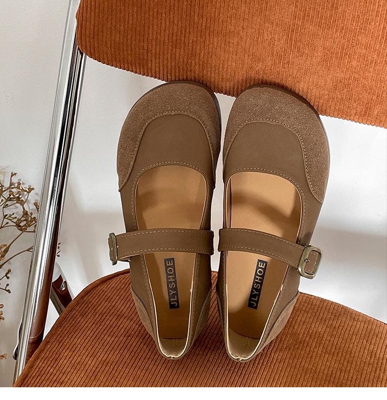 

Fashion lightweight retro heightening thick-soled shallow mouth single shoes women s 2025 new spring and autumn with skirt round head Mary Jane shoes 40 хаки