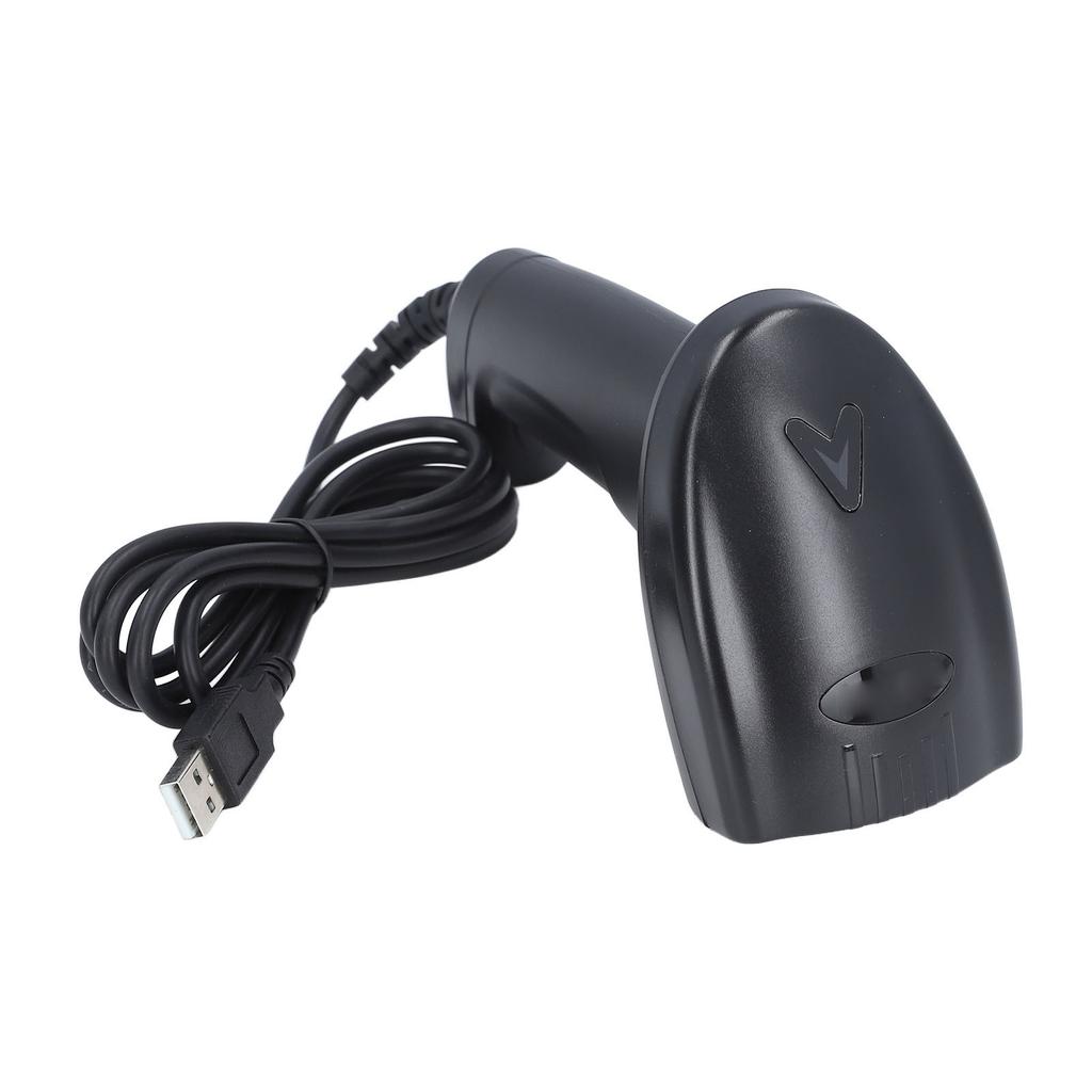 Przewodowy skaner kodów kreskowych USB, pistolet do skanowania kodów kreskowych 1D, przenośny czytnik kodów kreskowych do sklepu, supermarketu