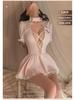 Manyan Sexy Lace Deep V Sweet Nurse Uniform Skirt Suit 9812
