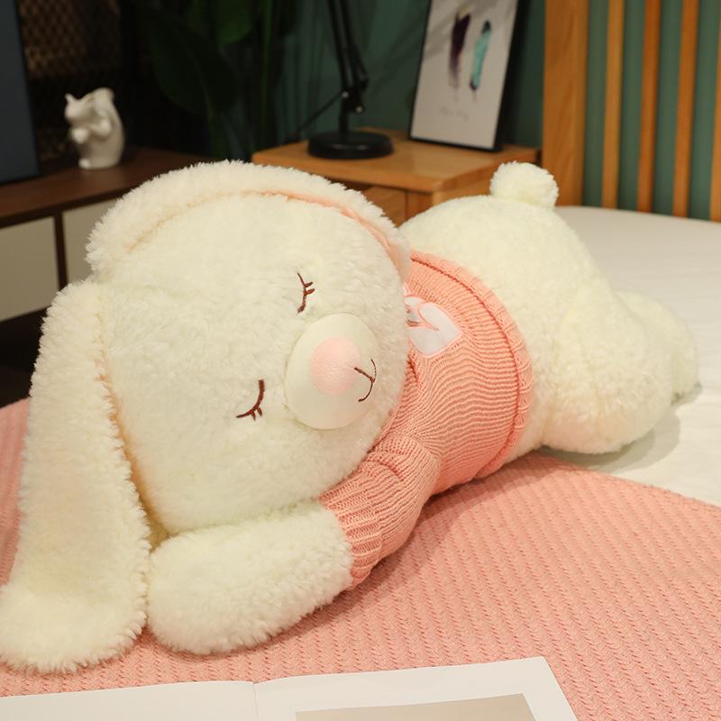 

Огромная кукла-подушка в виде кролика, спящая тряпичная кукла, плюшевая игрушка в виде кролика, подарок 1M