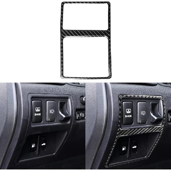 NVCNX Real Carbon Fiber Trim for Lexus Is 250 350 Accessories | for 2006-2008 2007 IS250 IS350 Interior, Door Inner Front Rear Window Lift Switch