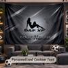 Wall Hanging Tapestry Custom NameDAF Pattern Personalized Printed Fabric Wall Decor