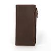 Crazy Horse Leather Long Wallet, Genuine Leather Buckle Leather Wallet, Head Layer Cowhide Silver Bag, Retro Business Leather Wallet