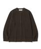 Knitted [Knitted X Fashion Planet] Cotton Waffle Round Cardigan Brown