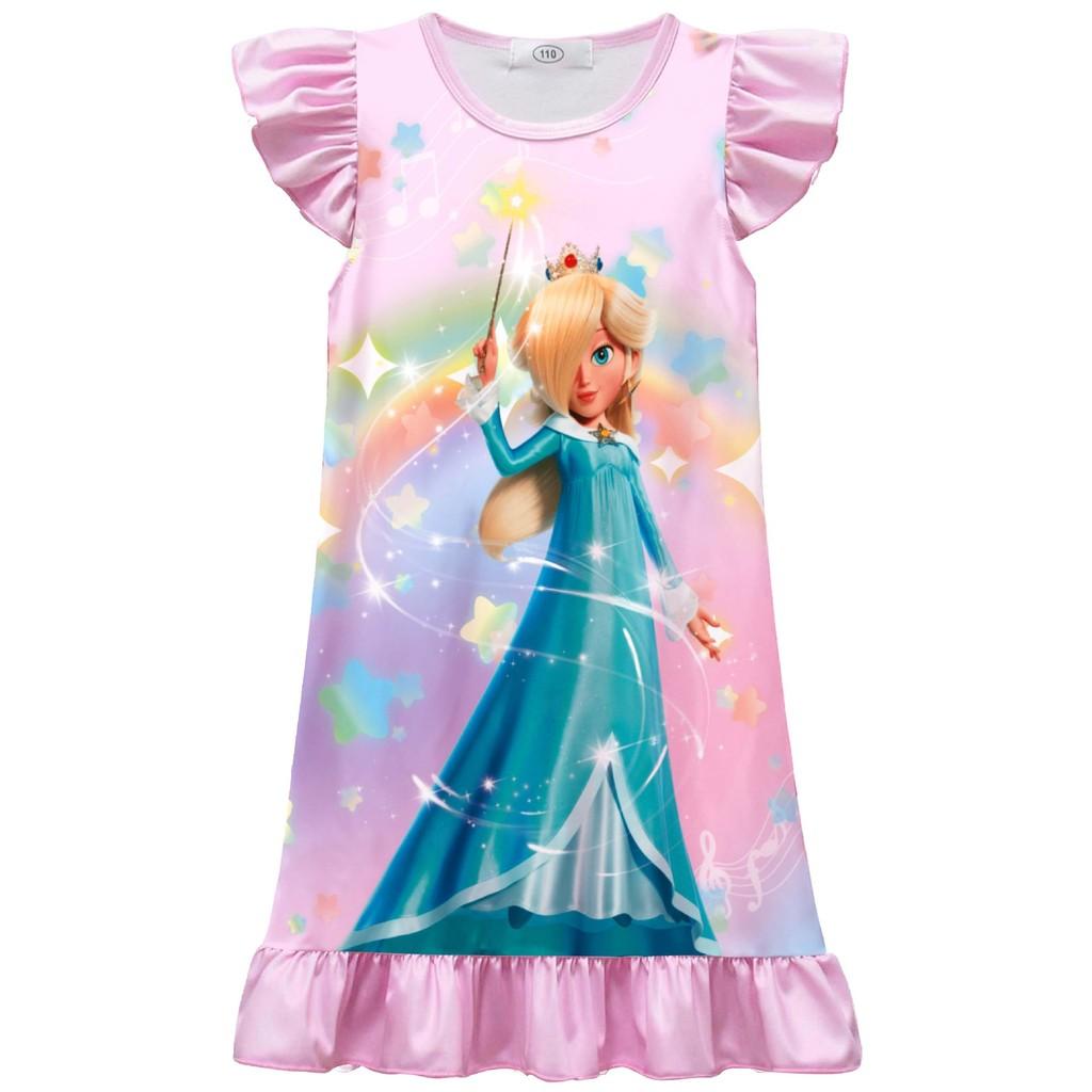 82640 Kids Girls Princess Rosalina Pleat Cartoon Dress