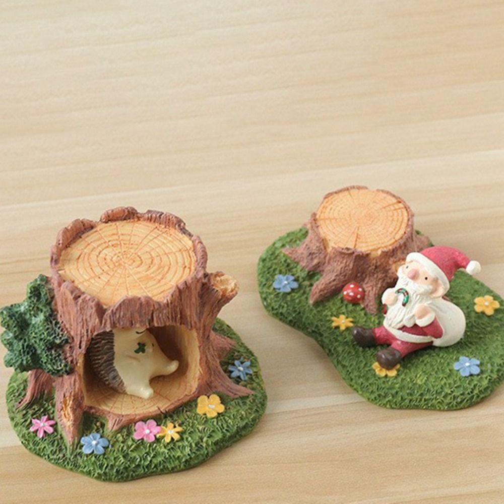 Mini Micro-landscape Ornament Kawaii Pastoral Style Desk Craft Lawn Resin Ornament Bedroom