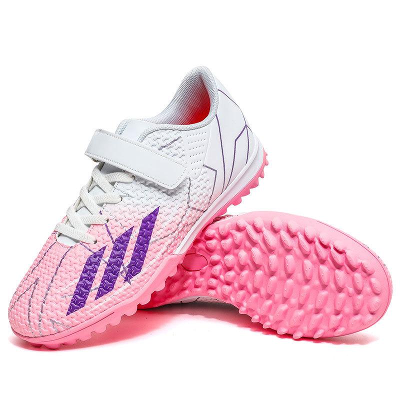 

Children s football shoes training shoes broken nails free of laces boys and girls primary school students game short nails one piece 2025 39