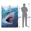 Royce McClure Silky Great White Shark Supersoft Blanket
