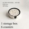 Handmade Shell Coaster Set Creative Colorful Insulation Placemat Light Luxury Natural Shell Tea Coaster Home Desktop Decoration