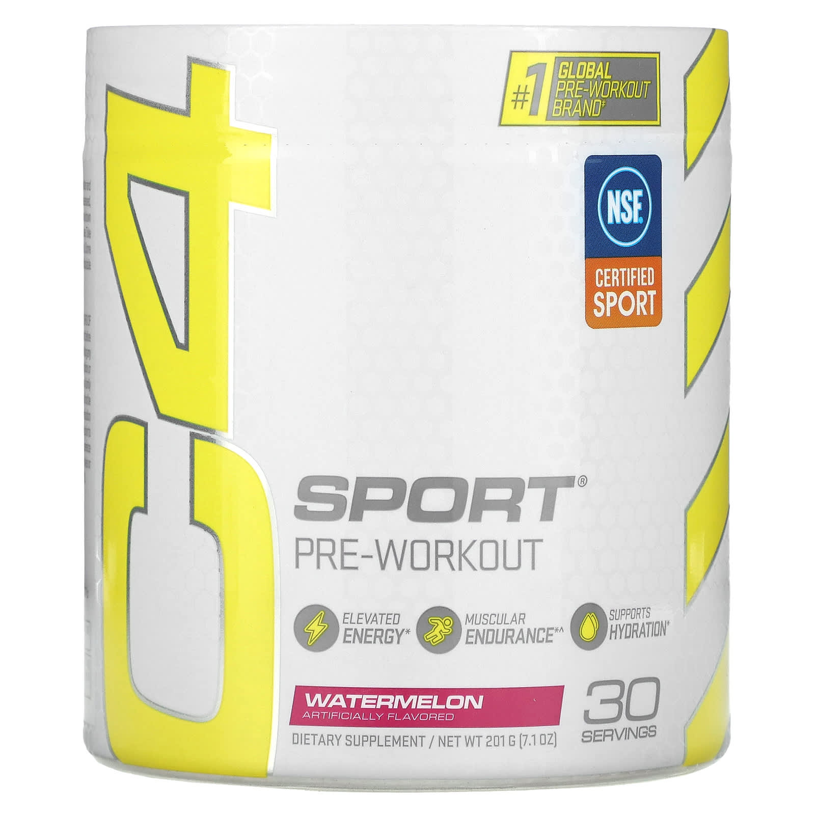 

C4 / Cellucor, C4 Sports, Pre-Workout, Watermelon Flavor, 201g (7.1oz)
