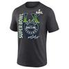 Seattle Seahawk Charcoal Super 1Bowl LX Retro T-Shirt Unisex S-5XL