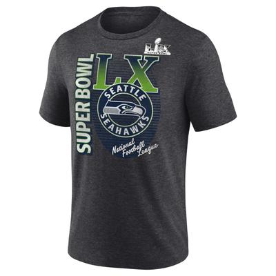 Seattle Seahawk Charcoal Super 1Bowl LX Retro T-Shirt Unisex S-5XL