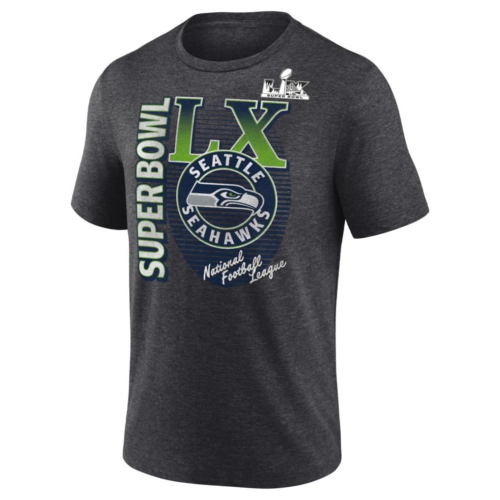 Seattle Seahawk Charcoal Super 1Bowl LX Retro T-Shirt Unisex S-5XL S