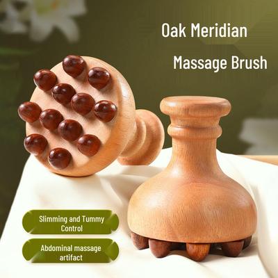 Meridian Trä Gua Sha Massageborste för Helkroppsterapi - Användning för Mage, Axlar, Nacke och Magsäck