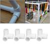 10PCS 3 Way Pipe Fittings PVC Plastic Right Angle Tee Corner Connector 20mm Inner Diameter