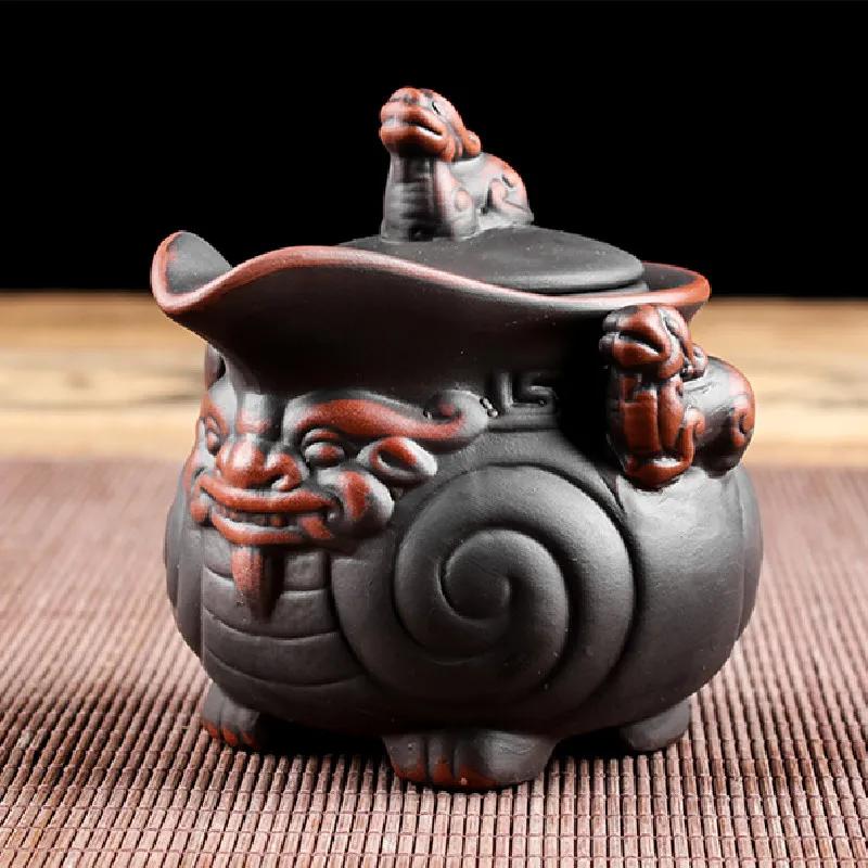 

Чайный набор в китайском стиле «Счастливые четыре угла», чайник ручной работы, чайный сервиз «Красота», на заказ, домашний чайник, фиолетовая глина, ручной чайник, подарки