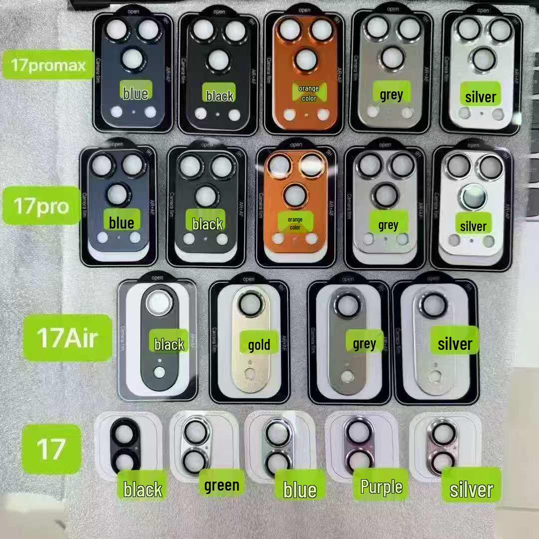 

Металева броня з повним покриттям для об єктива камери iPhone 17 Pro/Pro Max iPhone 17 Pro Max Orange