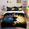 Sun and Moon Faces. Bedding Sets Duvet Cover Sets Duvet Covers Pillowcases(1*Duvet Cover 2*Pillowcases Without Duvet Insert)