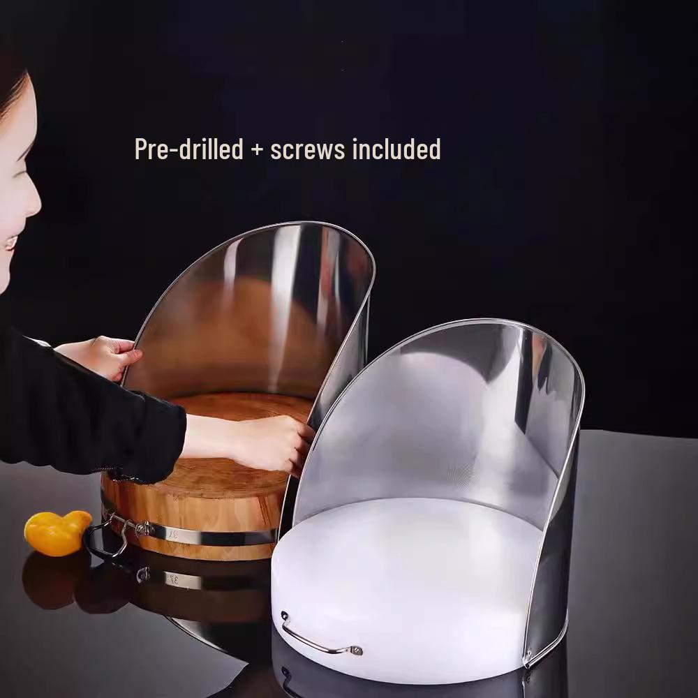 Stainless Steel Anti-Splash Cutting Board Baffle