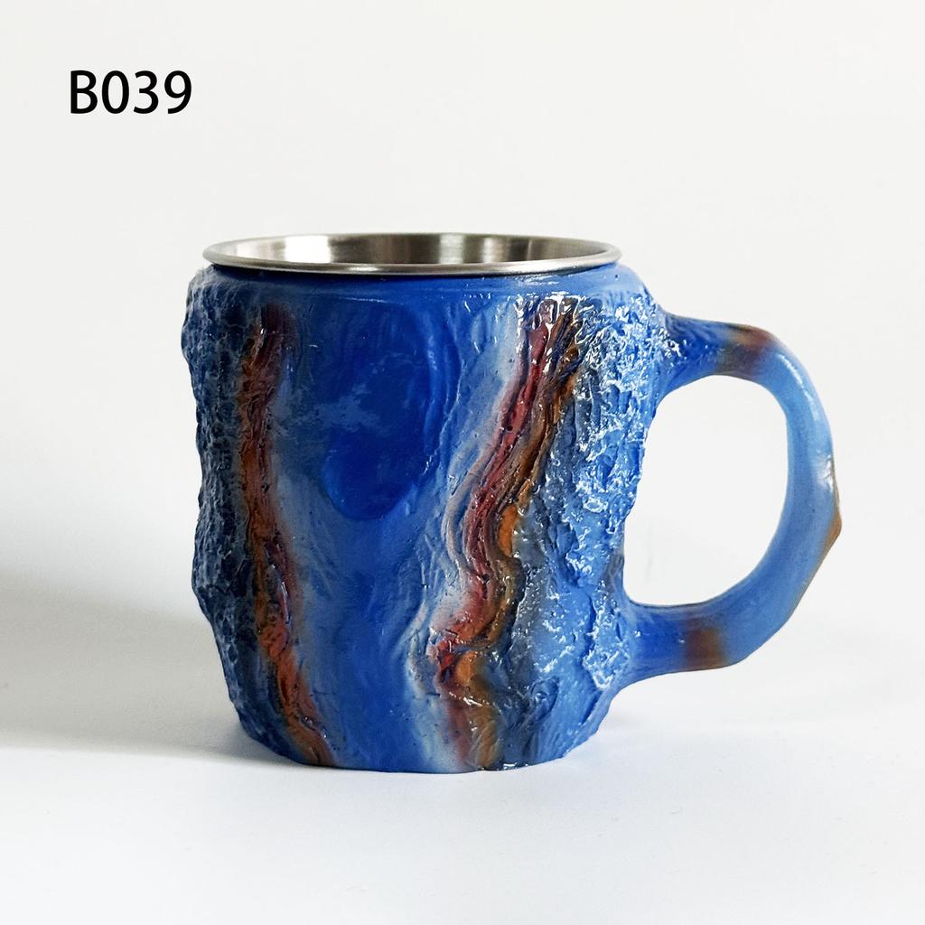 Mineral Crystal Coffee Mugs Imitation Mineral Crystal Coffee Resin Crystal Cup