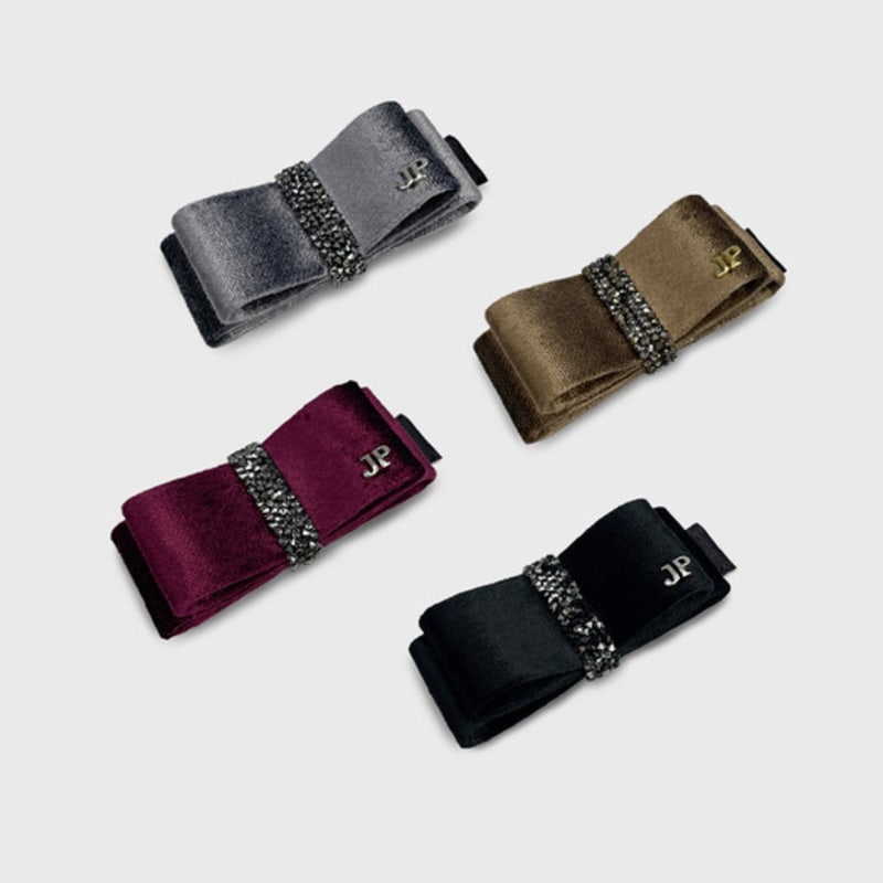 Jean Paul Clarisse Candied Velvet Ribbon Clip-On Pin JP-24-466CC