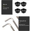 Aluminum Alloy WType Auxiliary Fixture Table Skirt Clamping Square Woodworking Right Angle Clamp Clamping Fixing Clamp
