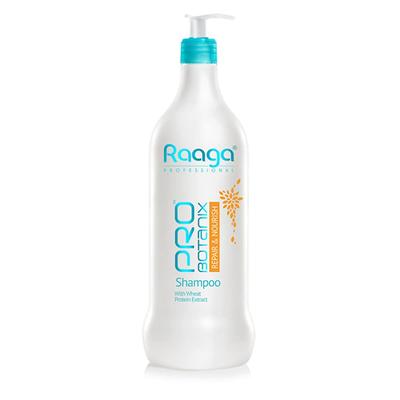 Raaga Professional Pro Botanix Atstatantis ir maitinantis šampūnas sausiems, pažeistiems plaukams Lygūs, žvilgantys Unisex Salono dydis 1000 ml