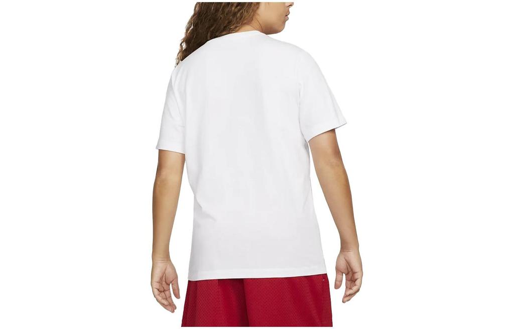 Nike T Shirts Men's White Crew Neck Moderate Straight Fit DZ3280-100