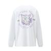 Onitsuka Tiger Graphic Tee Simple Letter Breathable Comfortable Round Neck Loose Sweatshirt Unisex tops White 2183B163-100