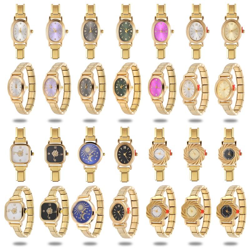 Vintage Luxury High Quality Women's Men's Stainless Steel Windmill Shaped Watch Bracelet For Friend Birthday DIY Jewelry Gifts