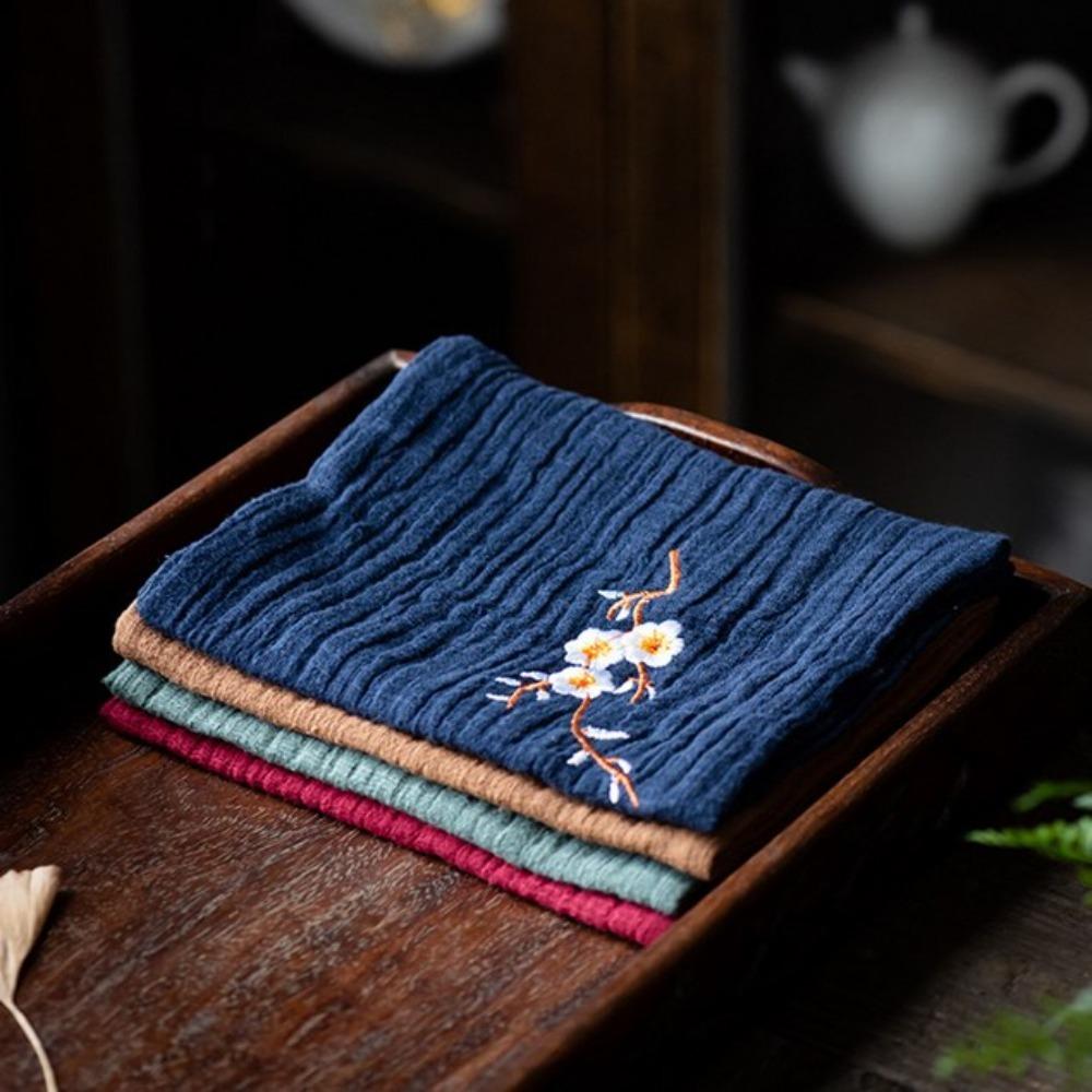 Embroidery Cleaning Rag Cotton Cotton and Linen Tea Towels Practical Tea Cloth