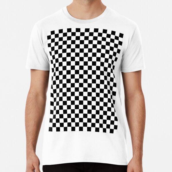 Black and White Checkerboard  S to 5XL Made in the AU/USA T-Shirt