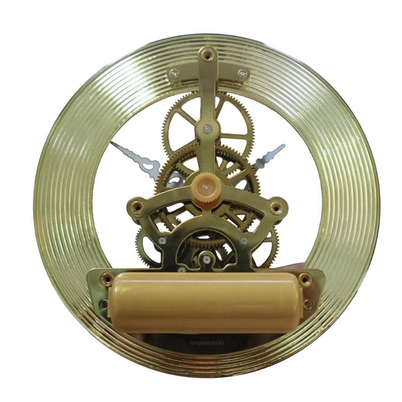 Elegant Metal Clock Head Insert with Roman Numerals 126mm Diameter Quiet Movement Quartzs Clock Face for Home Decors