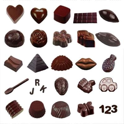 Plastic Chocolate Mold Creative Kitchen Household Food Grade Candy Baking Mold Various Styles Shape DIY Baking Supplies TMZ