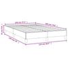 Bed Frame without Mattress Gray 120 x 190 cm Faux Leather