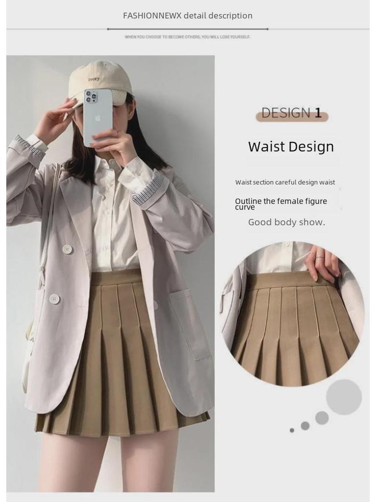 JK Hoge Taille Geplooide Zwarte Rok: Sexy & Anti-Rimpel Zomerstijl voor Vrouwen