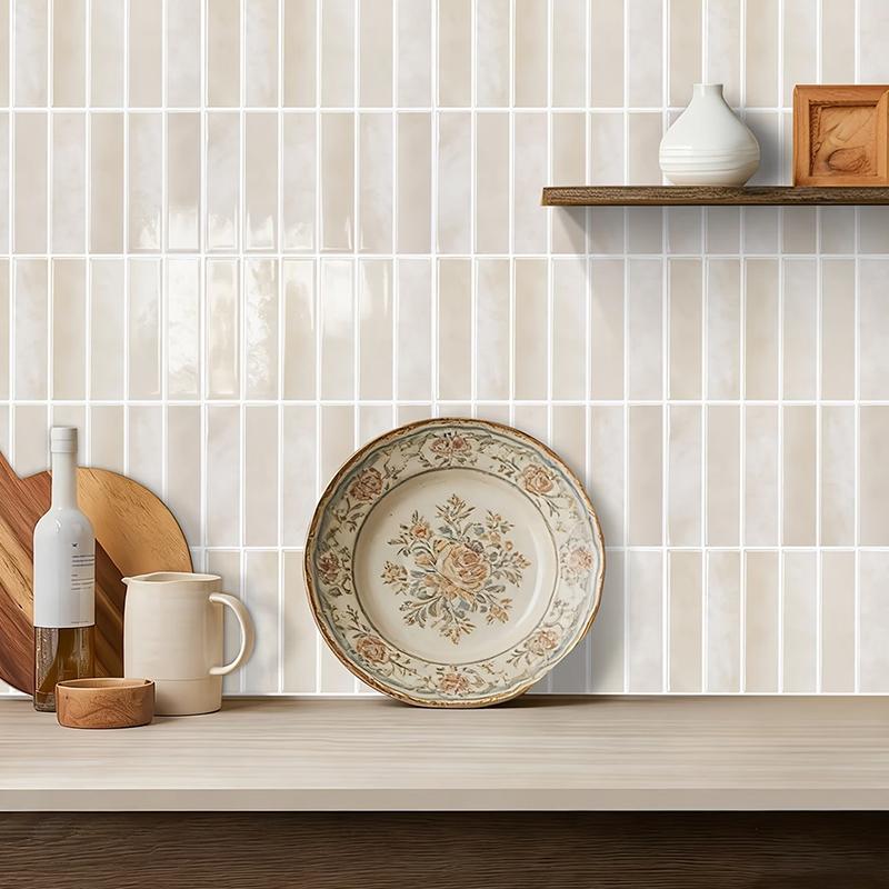 5/10Pcs Non Fading Wall Tile Stickers Peel and Stick Waterproof Oil Proof Heat Resistant for Dining Area Wall Decoration